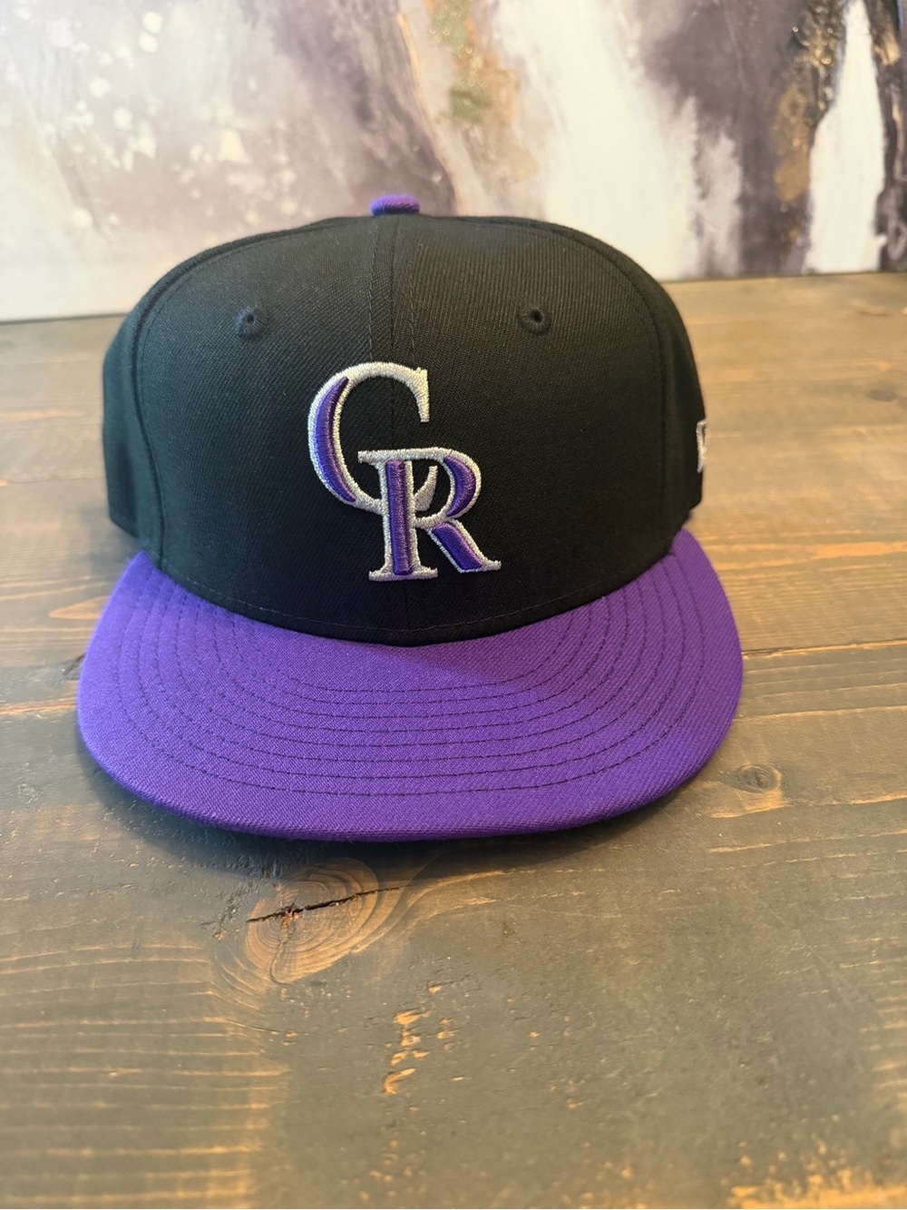 Colorado Rockies Black & Purple MLB fitted.